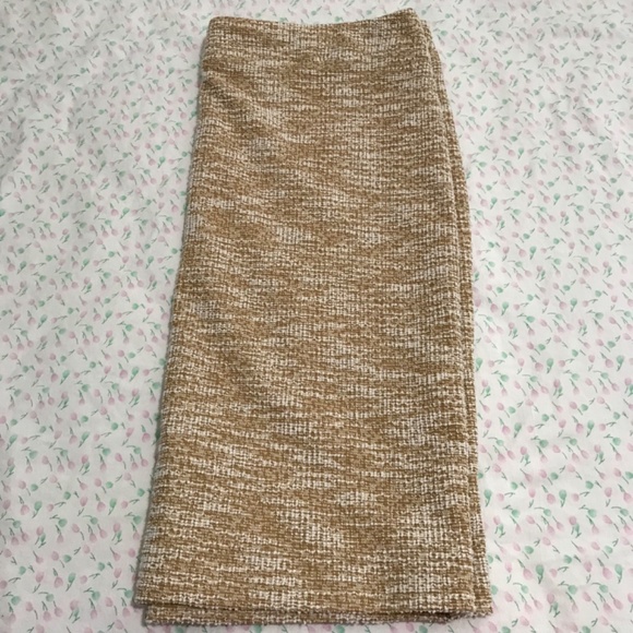 NWOT Laura Yellow High Waisted Tweed Boucle Pencil Skirt Plus Size 16/1X - Picture 8 of 9